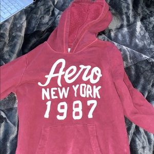 Red AeroPostale Pullover Hoodie
